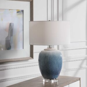 Uttermost Blue Waters Ceramic Table Lamp 28435-1 fredericton