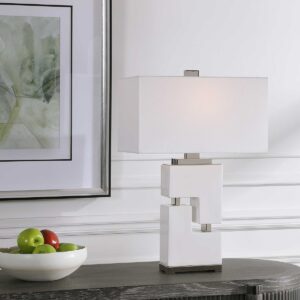Uttermost Tetris White Table Lamp 28468-1 quebec city