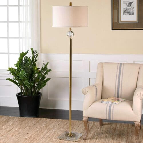 Uttermost Mesita Brass Floor Lamp 28635-1 winnipeg