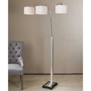 Uttermost Bradenton Nickel 3 Light Floor Lamp 28641-1 caledon