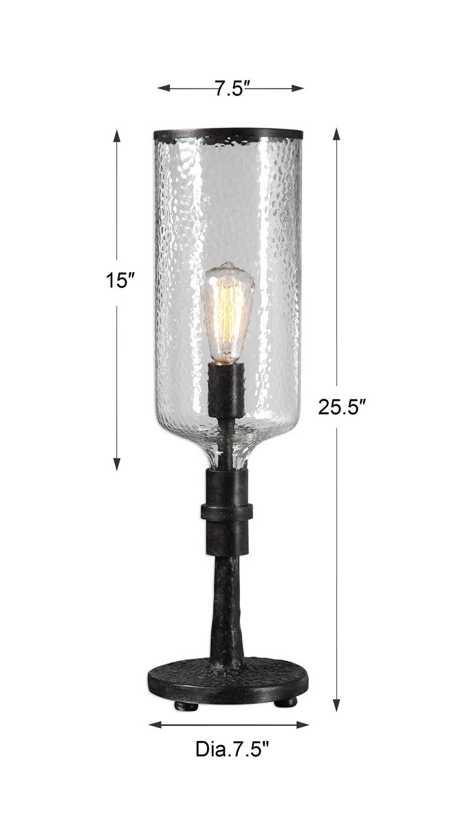 Uttermost Hadley Old Industrial Accent Lamp 29355-1 vancouver