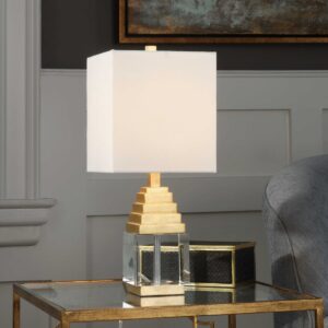 Uttermost Anubis Crystal Cube Lamp 29561-1 halifax