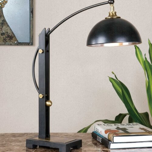 Uttermost Malcolm Oil Rubbed Bronze Desk Lamp 29587-1 woodbridge