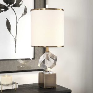 Uttermost Cristino Crystal Cube Lamp 29619-1 halifax