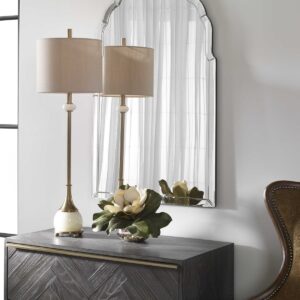 Uttermost Natania Plated Brass Buffet Lamp 29687-1 regina
