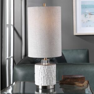 Uttermost Elyn Glossy White Accent Lamp 29731-1 quebec city