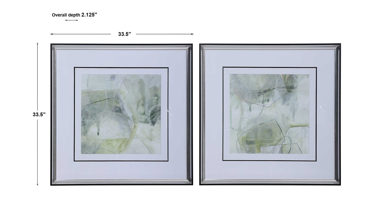 Uttermost Terra Forma Framed Modern Prints S/2 33717 toronto