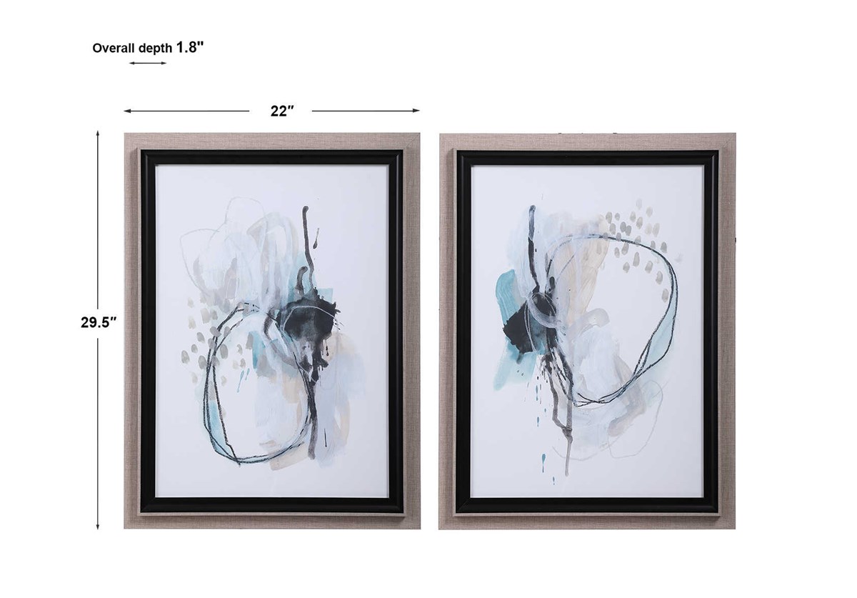 Uttermost Force Reaction Abstract Prints S/2 33718 windsor