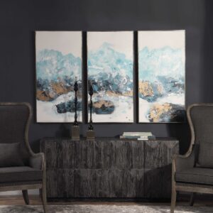Uttermost Crashing Waves Abstract Art S/3 34370 mississauga