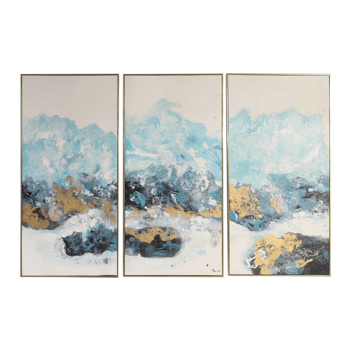 Uttermost Crashing Waves Abstract Art S/3 34370 mississauga