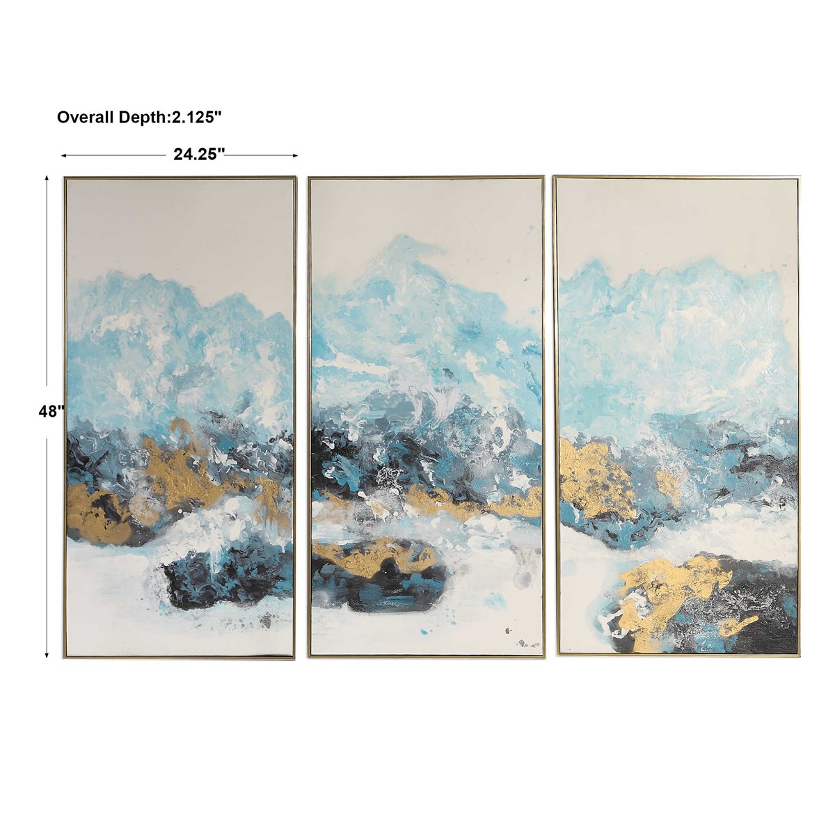 Uttermost Crashing Waves Abstract Art S/3 34370 mississauga