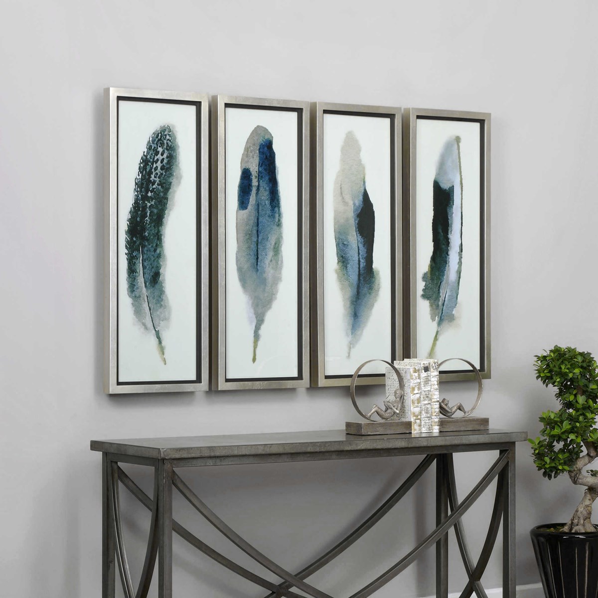 Uttermost Feathered Beauty Prints S/4 41554 edmonton