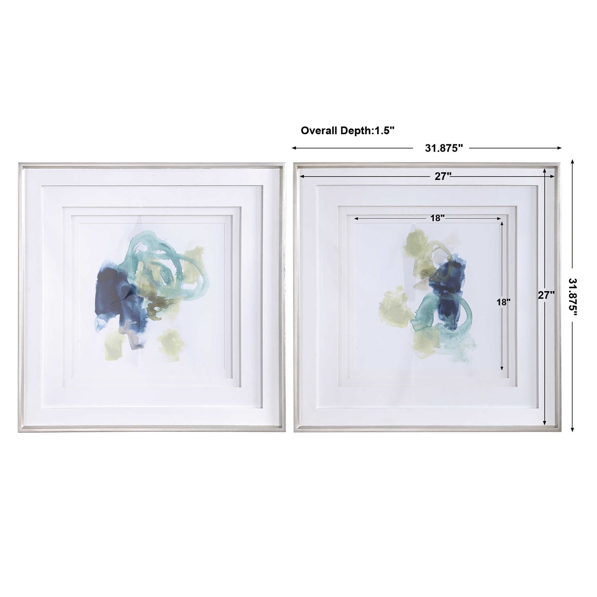 Uttermost Integral Motion Framed Prints Set/2 41598 fredericton