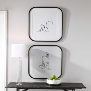 Uttermost Feminine Sketch Framed Prints S/2 41607 mississauga