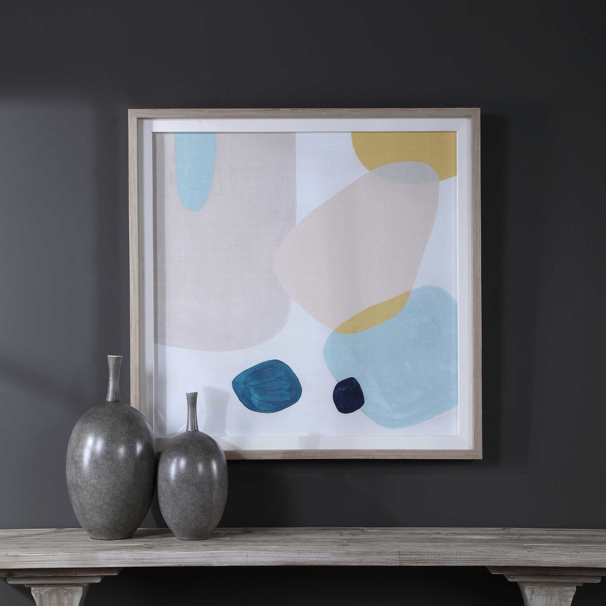 Uttermost Pink Pebbles II Framed Print 41609 EDMONTON