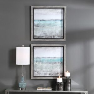 Uttermost Aqua Horizon Framed Prints Set/2 51114 collingwood