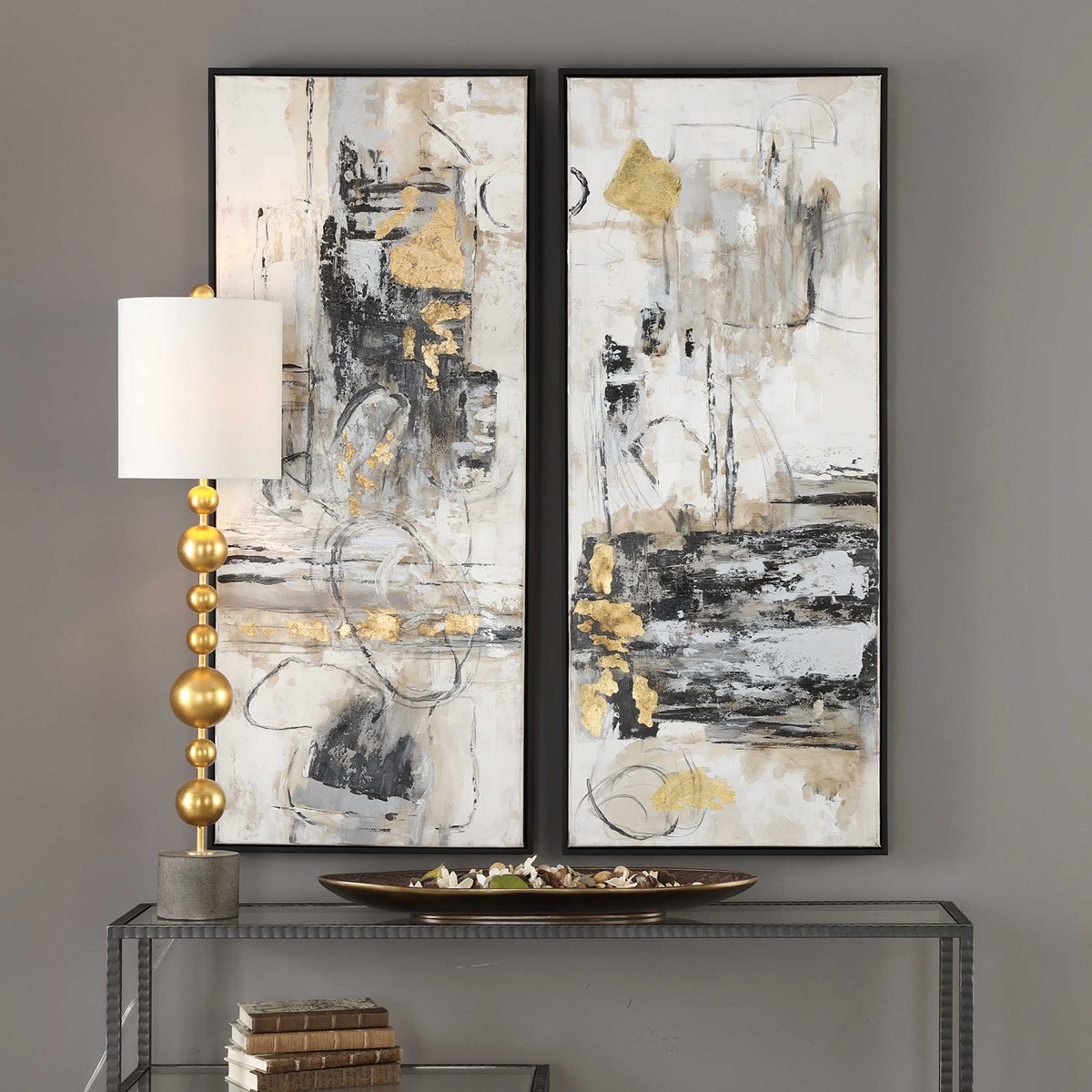 Uttermost Life Scenes Abstract Art S/2 51302 vaughan