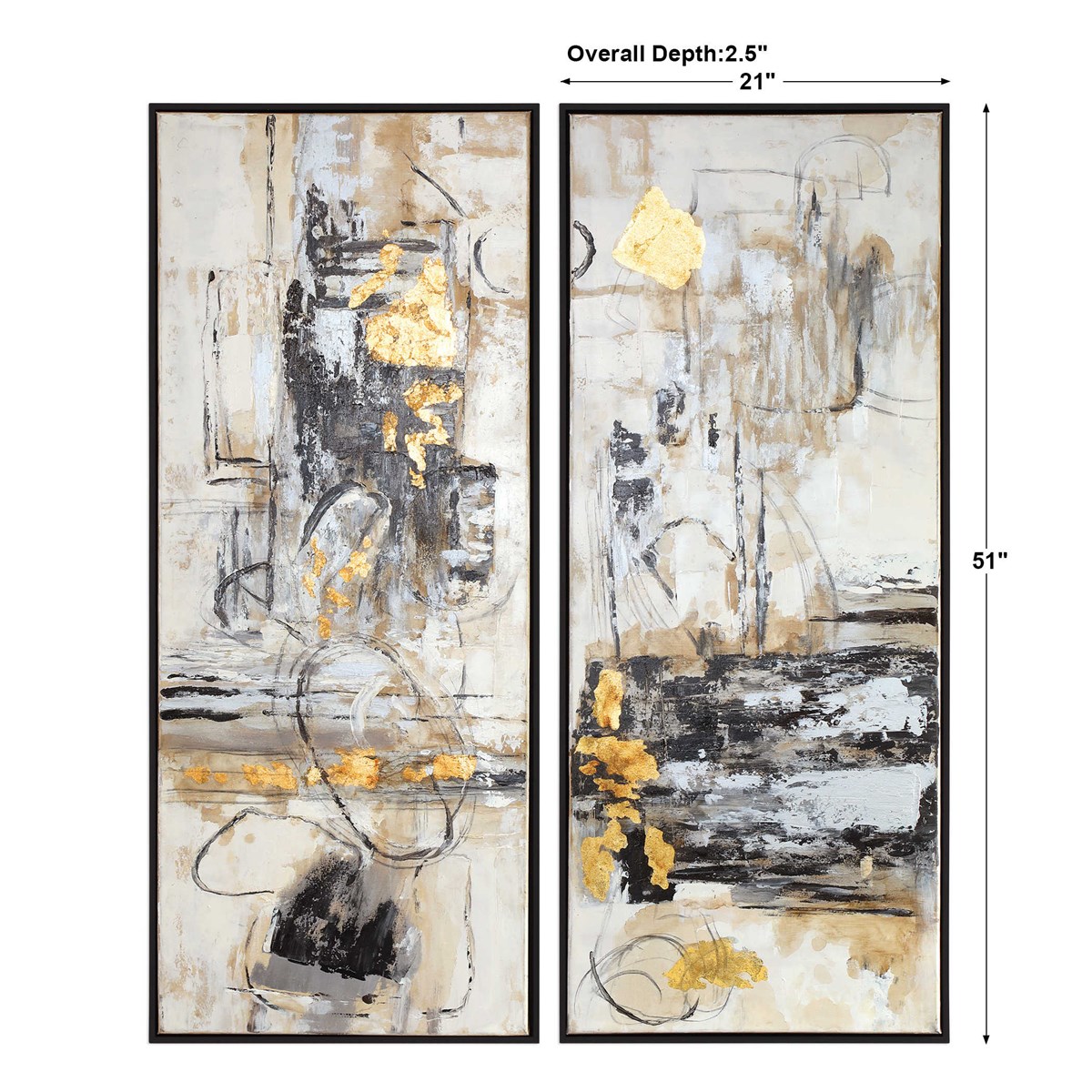 Uttermost Life Scenes Abstract Art S/2 51302 vaughan