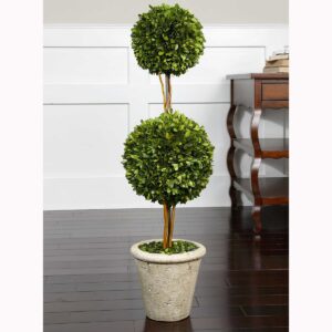 Uttermost Two Sphere Topiary Preserved Boxwood 60106 WINNIPEG