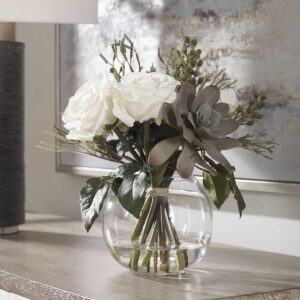 Uttermost Belmonte Floral Bouquet & Vase 60182 kleinburg