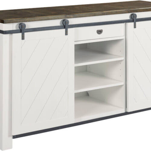 HAMMARY SHIPLAP SLIDING DOOR MEDIA CONSOLE 710586 Collingwood