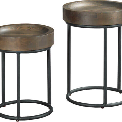 HAMMARY SMALL & LARGE TIMBER TRAY TABLE 710920 SET OF TWO Victoria