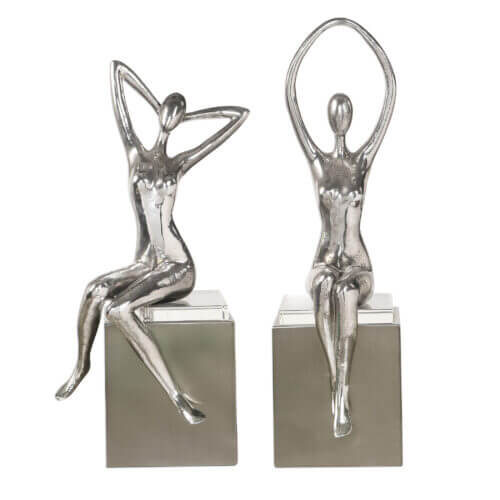 Uttermost Jaylene Silver Sculptures, S/2 18581
