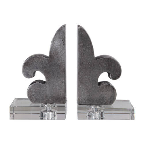 Uttermost Lily Fleur-De-Lis Bookends Set/2 17506
