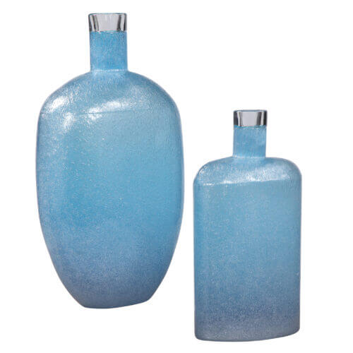 Uttermost Suvi Blue Glass Vases Set/2 17540 montreal