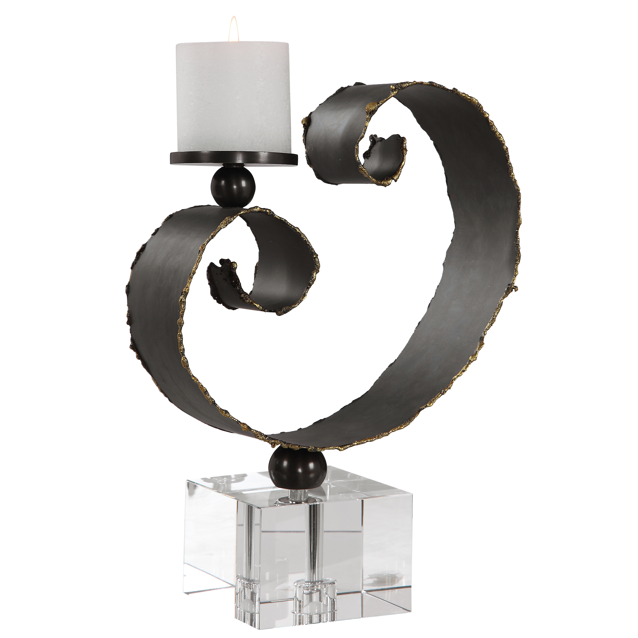 Uttermost Yarina Dark Bronze Candleholder 17568 collingwood