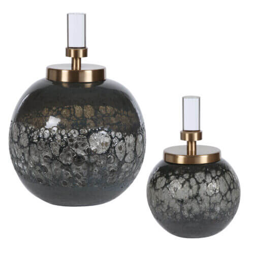 Uttermost Cessair Art Glass Bottles S/2 17729 oakville