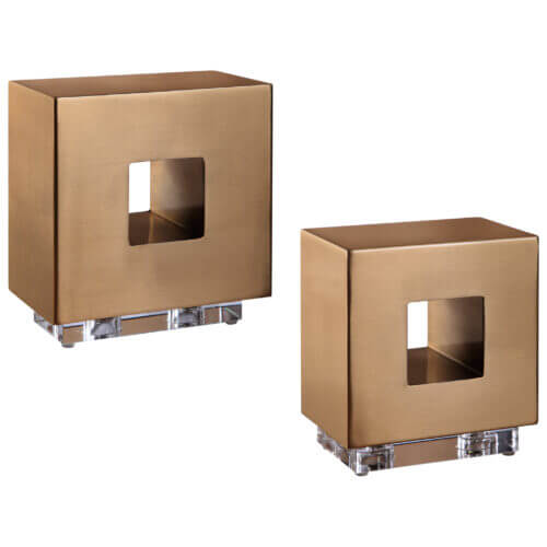 Uttermost Rooney Brass Cubes S/2 17730 Regina