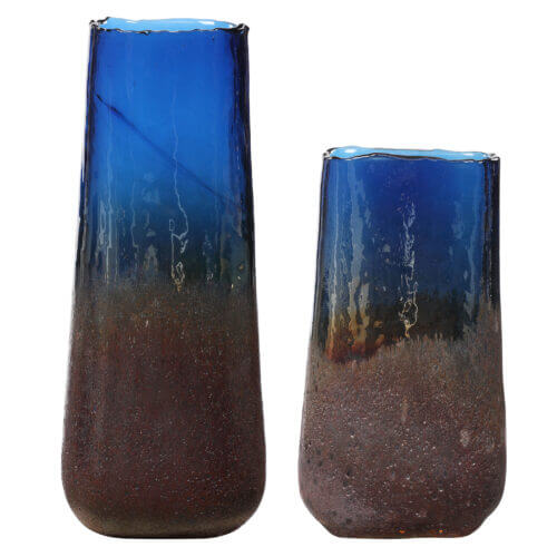 Uttermost Capri Cobalt Blue Glass Vases, S/2 17844 barrie