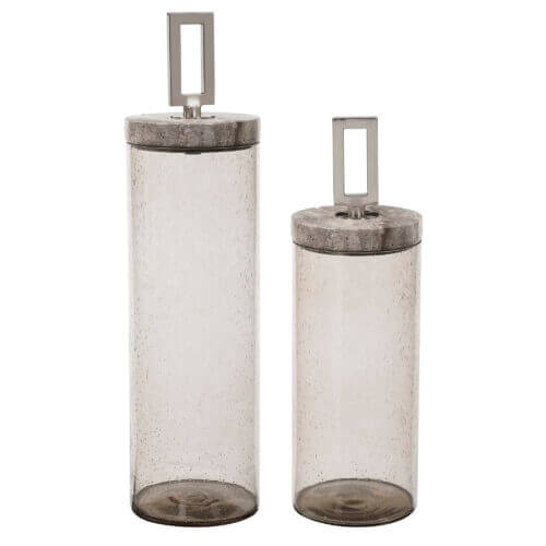 Uttermost Carmen Seeded Glass Containers S/2 17870 montreal