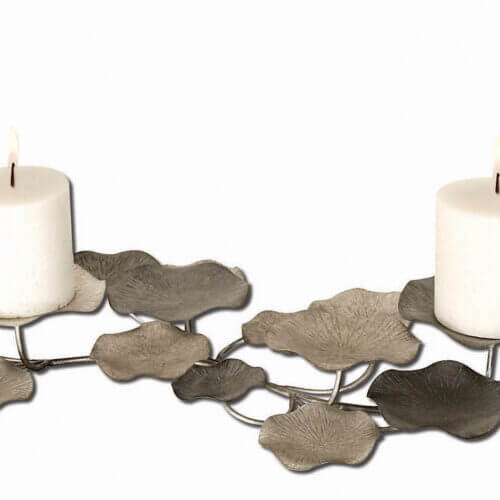 Uttermost Lying Lotus Metal Candleholders 17079 quebec city
