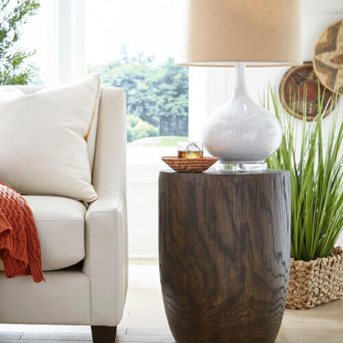 Hammary OAK GRAIN DRUM END TABLE 0901051 Saskatoon