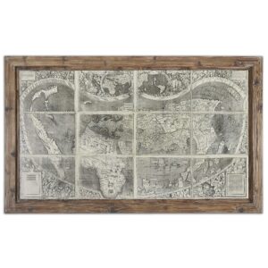 Uttermost Treasure Map Framed Art 34025