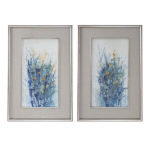 Uttermost Indigo Florals Framed Art S/2 41558 quebec city