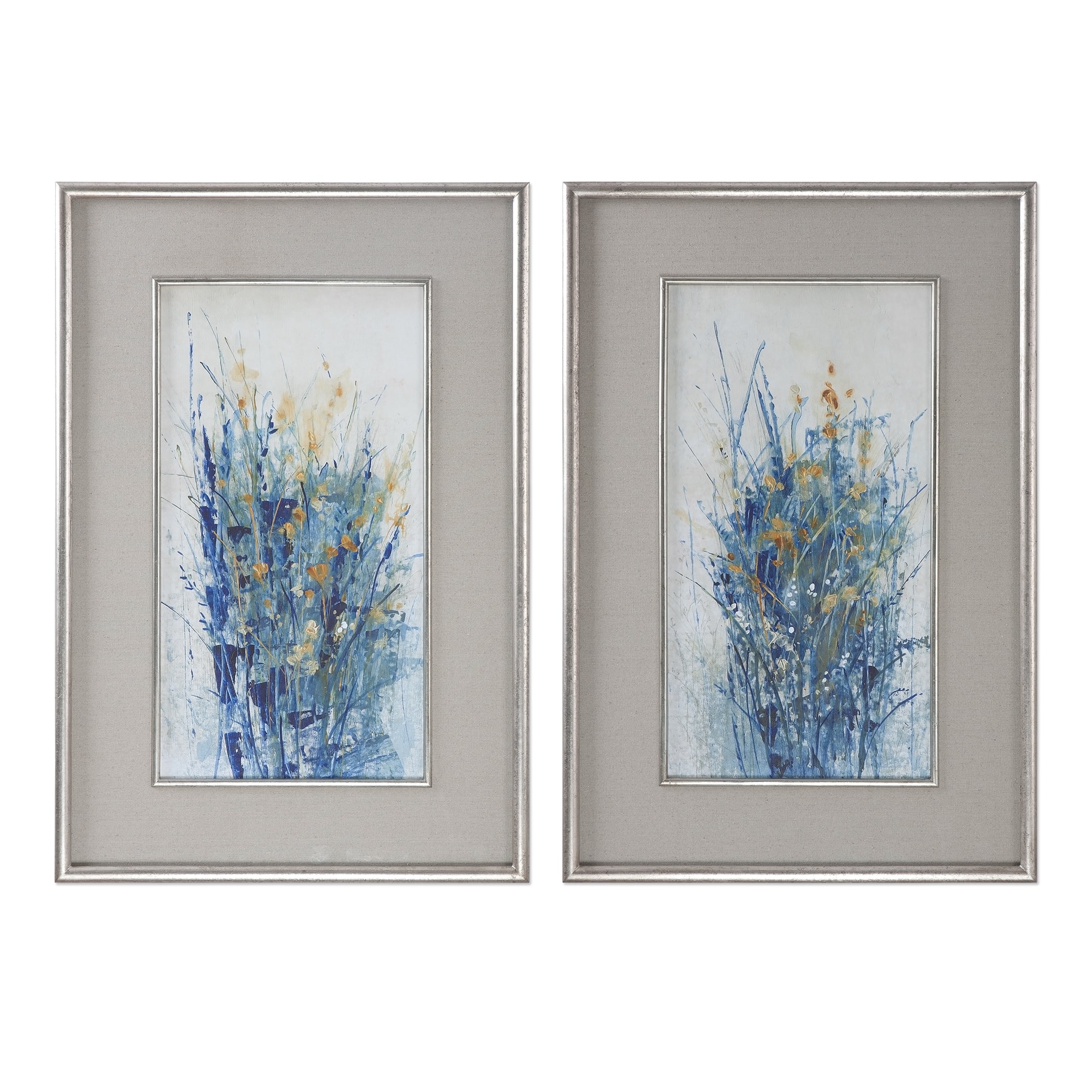 Uttermost Indigo Florals Framed Art S/2 41558 quebec city