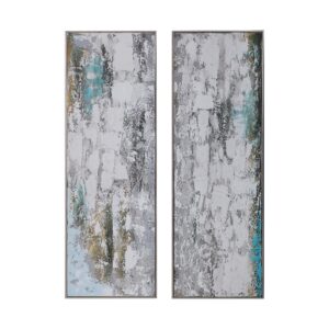 Uttermost Aged Fences Abstract Art Set/2 37002