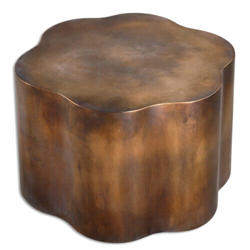 Uttermost Sameya Oxidized Copper Accent Table 24445