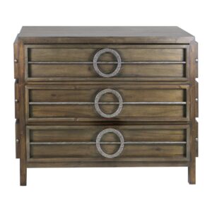 Uttermost Riley Weather Walnut Accent Chest 25306