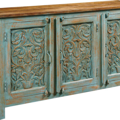 HAMMARY VINTAGE BLUE THREE DOOR CABINET 0901060 Collingwood