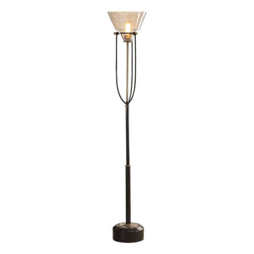 Uttermost Amaleeda Amber Glass Floor Lamp 28181-1