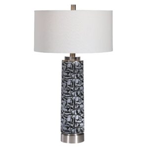 Uttermost Kramer Gray Black Table Lamp 28432