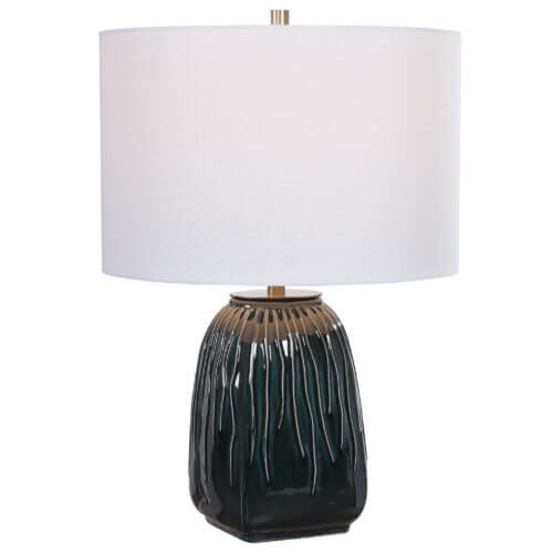 Uttermost Marimo Deep Teal Table Lamp 28442-1