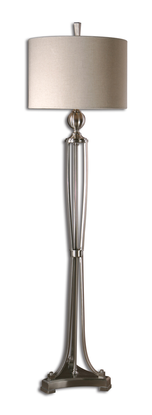 Uttermost Tristana Nickel Floor Lamp 28523-1