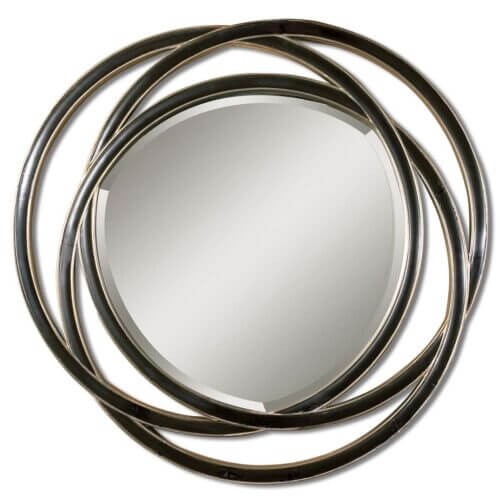 Uttermost Odalis Entwined Circles Black Mirror 14522 B ottawa