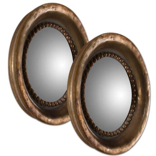 Uttermost Tropea Rounds Wood Mirror S/2 12847 oakville