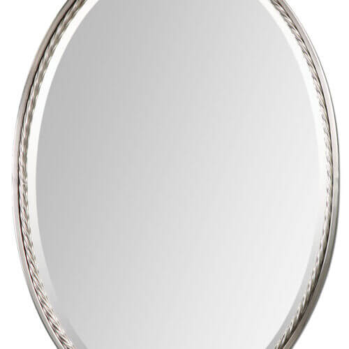 Uttermost Casalina Nickel Oval Mirror 01115